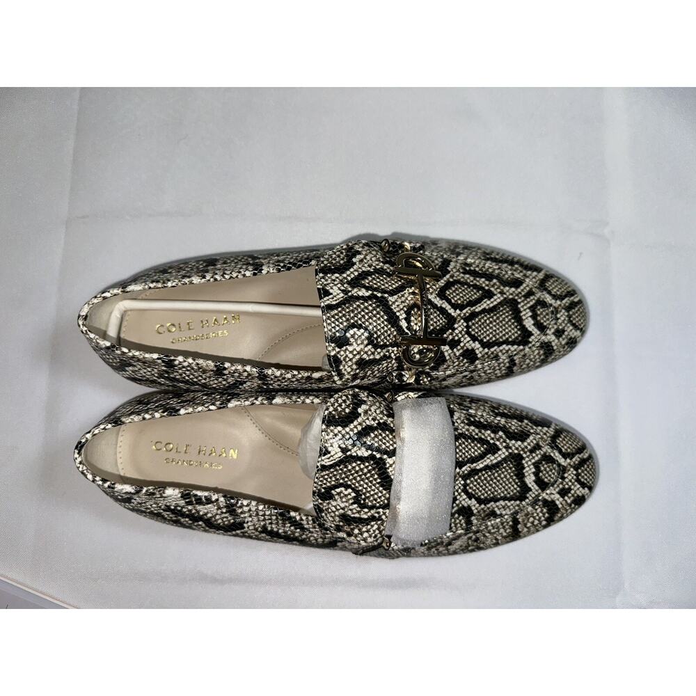 Cole Haan Modern Classics Bit Loafer Snakeskin Embossed In Python Rama 9B New - Picture 6 of 10